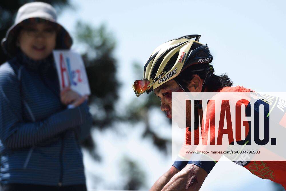 - SPORT May 22, 2018 - Inabe, Mie, Japan - Japanese injured rider, Yukiya Arashiro from Bahrain - Merida Team, during Inabe stage, 127.0km on Inabe circuit race, the third stage of Tour of Japan 2018..On Tuesday, May 22, 2018, in Inabe, Mie Prefecture, Japan. Tour of Japan 2018 - Stage 3 - ZUMAn230 20180522_zaa_n230_547