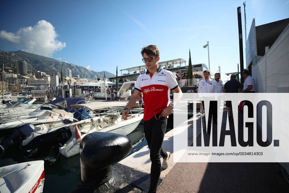 Charles Leclerc Alfa Romeo Sauber F1 Team Monaco Grand Prix 2018 Race Motorsport Formula 1 24 05 2018 Grand Prix of Monaco 2018 Race Motorsport Formula 1 24 05 2018 Monte Carlo