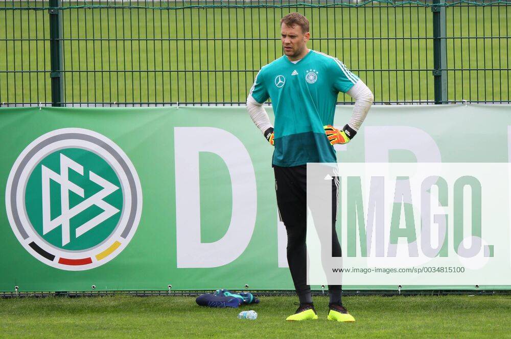 Goalkeeper Manuel Neuer Germany Germany 24 05 2018 Training of the German national team for the World Cup preparation in the sports zone Rungg in Eppan South Tyrol