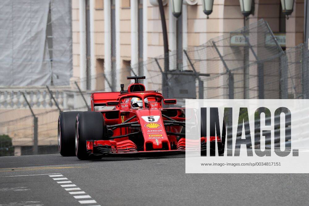 Photo4 LaPresse 24 05 2018 Monte Carlo, Monaco Grand Prix Formula One Monaco 2018 In the pic: Sebastian Vettel (GER) Scuderia Ferrari SF71H & xa9; Photo4 LaPresse 24 05 2018 Monte Carlo, Monaco Sport Grand Prix Formula One Monaco 2018 In the pic: Sebastian Vettel (GER) Scuderia Ferrari SF71H