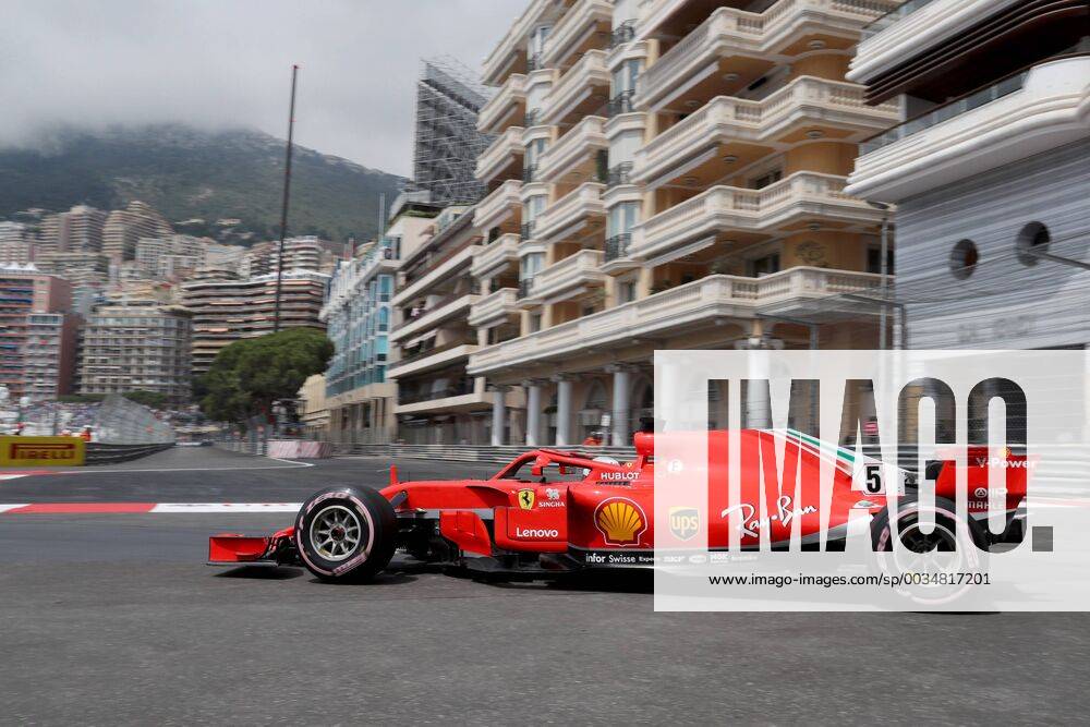 Photo4 LaPresse 24 05 2018 Monte Carlo, Monaco Grand Prix Formula One Monaco 2018 In the pic: Sebastian Vettel (GER) Scuderia Ferrari SF71H & xa9; Photo4 LaPresse 24 05 2018 Monte Carlo, Monaco Sport Grand Prix Formula One Monaco 2018 In the pic: Sebastian Vettel (GER) Scuderia Ferrari SF71H