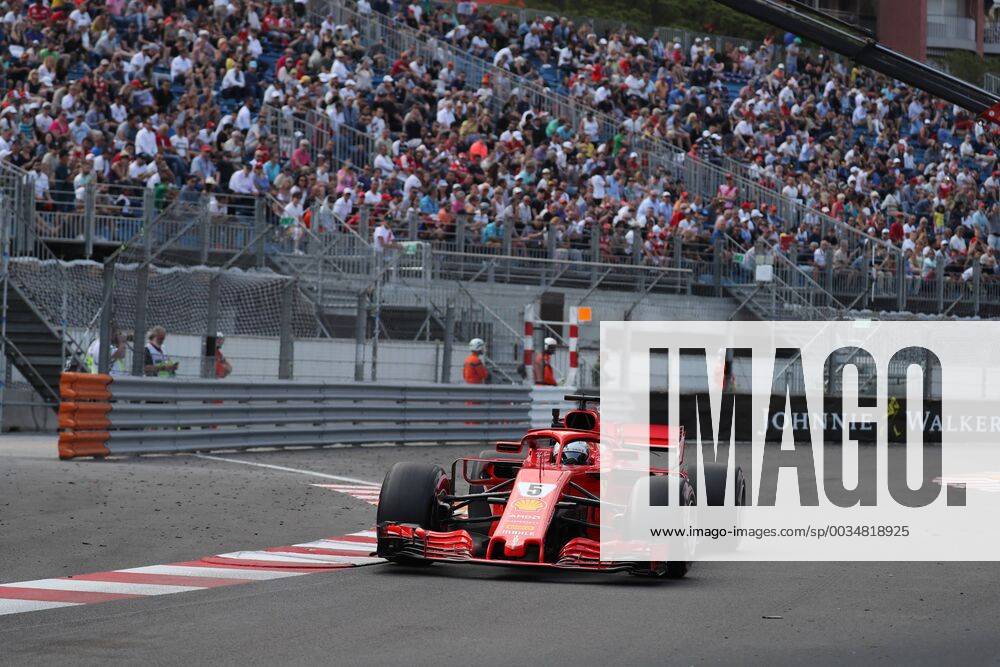 Photo4 LaPresse 24 05 2018 Monte Carlo, Monaco Grand Prix Formula One Monaco 2018 In the pic: Sebastian Vettel (GER) Scuderia Ferrari SF71H & xa9; Photo4 LaPresse 24 05 2018 Monte Carlo, Monaco Sport Grand Prix Formula One Monaco 2018 In the pic: Sebastian Vettel (GER) Scuderia Ferrari SF71H