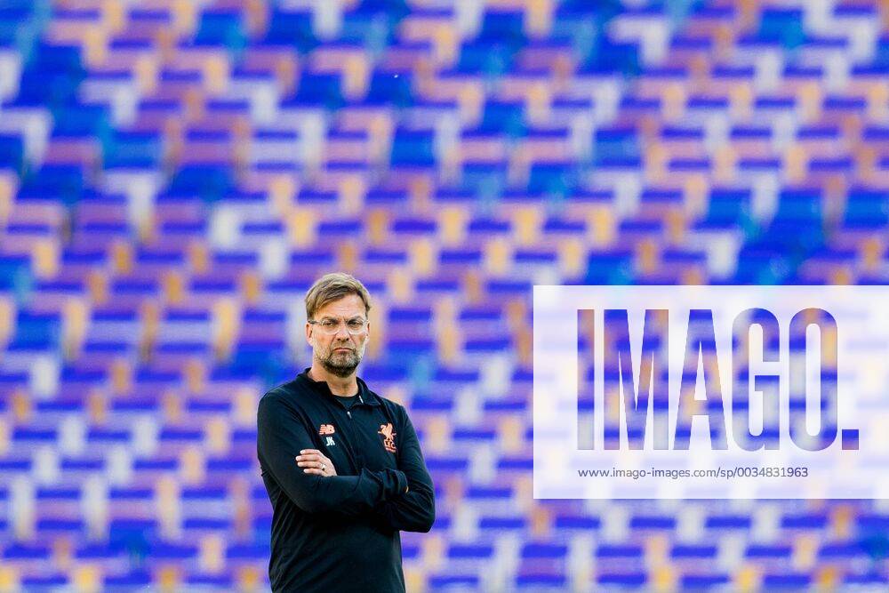 Jürgen Klopp head coach of Liverpool during a training session on May 25, 2018 in Kyiv Photo Vegard Wivestad Grott BILDBYRAN Code VG 170176