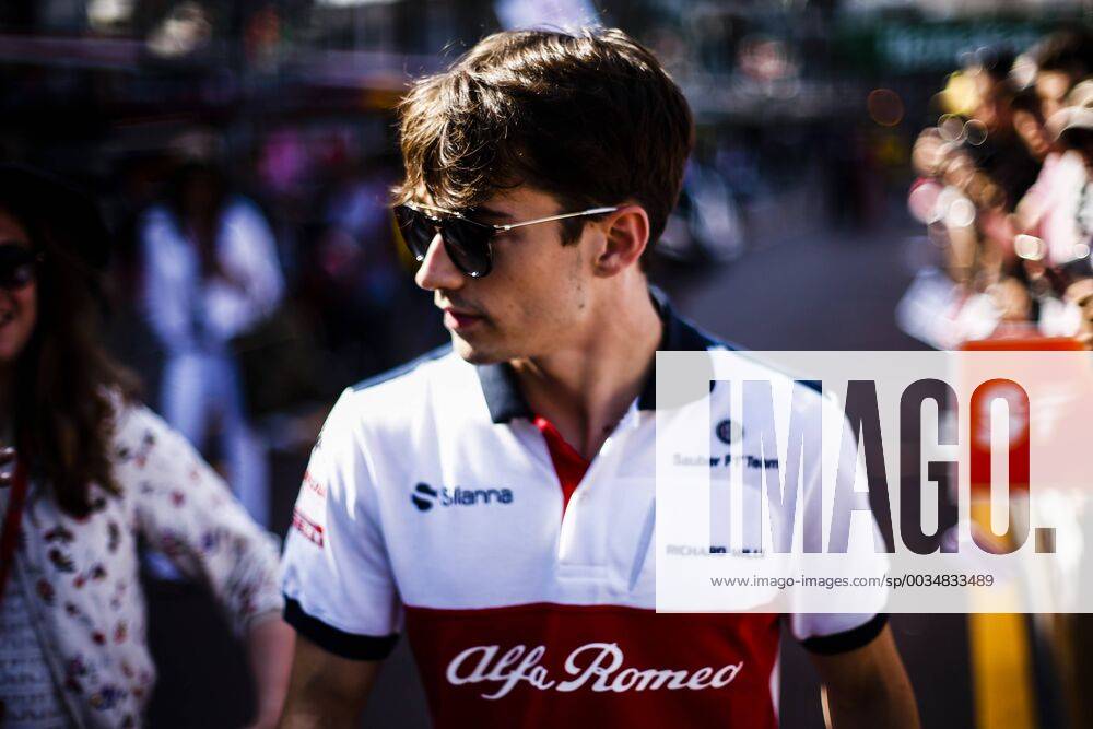 Montecarlo, Monaco - 16 Charles Leclerc from Monaco with Alfa Romeo Sauber F1 Team C37 portrait during the Monaco Formula One Grand Prix at Monaco on 25th of May, 2018 in Montecarlo, Monaco. F1 Grand Prix of Monaco - Previews - ZUMAn230 20180525_zaa_n230_890