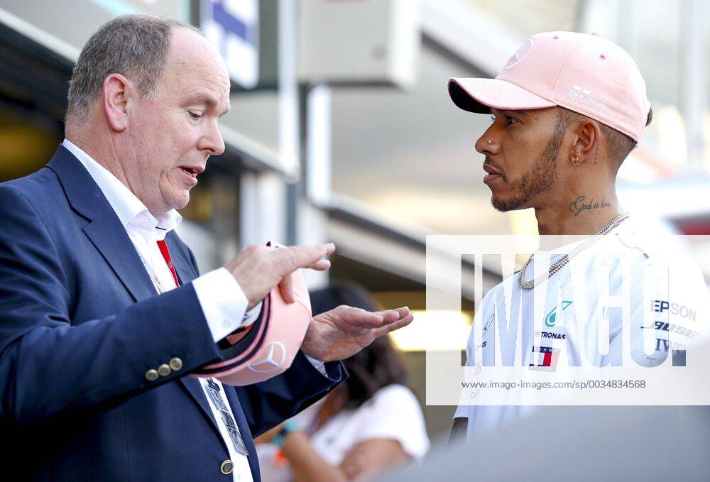 Motorsports: FIA Formula One World Championship WM Weltmeisterschaft 2018, Grand Prix of Monaco, Prince Albert II of Monaco, 44 Lewis Hamilton (GBR, Mercedes AMG Petronas Motorsport), Monte Carlo Monaco
