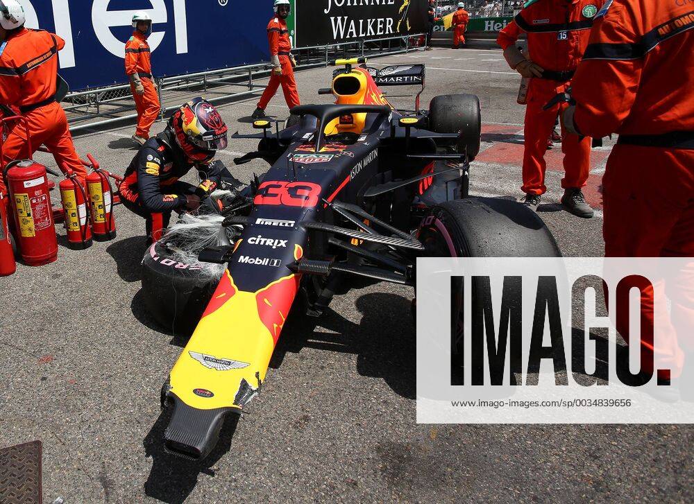 Crash Max Verstappen Red Bull Racing formula 1 GP Monaco 26 05 2018 Photo mspb Jean Petin Crash Max Verstappen formula 1 GP Monaco 2018