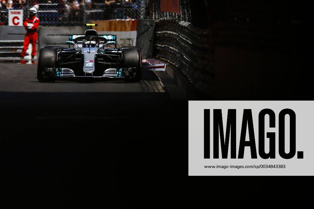 Monaco, Monte Carlo - 77 Valtteri Bottas from Finland Mercedes W09 Hybrid EQ Power+ team Mercedes GP during the Monaco Formula One Grand Prix at Monaco on 25 th of May, 2018 in Montecarlo, Monaco. F1 Grand Prix of Monaco - Qualifying - ZUMAn230 20180526_zaa_n230_542