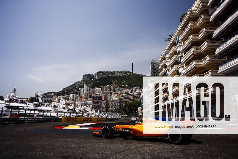 Monaco, Monte Carlo - 14 Fernando Alonso from Spain with McLaren Renault MCL33 during the Monaco Formula One Grand Prix at Monaco on 25 th of May, 2018 in Montecarlo, Monaco. F1 Grand Prix of Monaco - Qualifying - ZUMAn230 20180526_zaa_n230_607