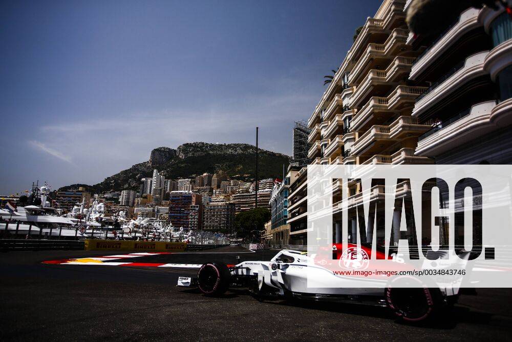 Monaco, Monte Carlo - 16 Charles Leclerc from Monaco with Alfa Romeo Sauber F1 Team C37 during the Monaco Formula One Grand Prix at Monaco on 25 th of May, 2018 in Montecarlo, Monaco. F1 Grand Prix of Monaco - Qualifying - ZUMAn230 20180526_zaa_n230_615