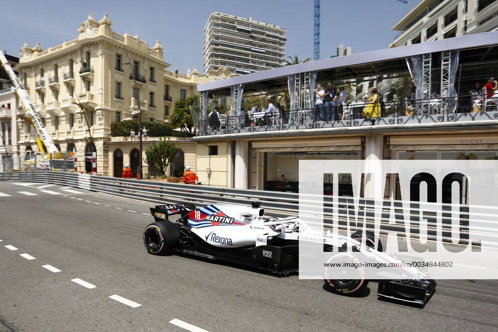 Motorsports: FIA Formula One World Championship WM Weltmeisterschaft 2018, Grand Prix of Monaco, 18 Lance Stroll (CAN, Williams Martini Racing), Monte Carlo Monaco