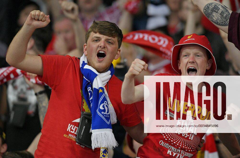 Football UEFA Champions League Final 2018 Real Madrid FC Liverpool at the Olympic Stadium Kiev Ukraine Liverpool fans