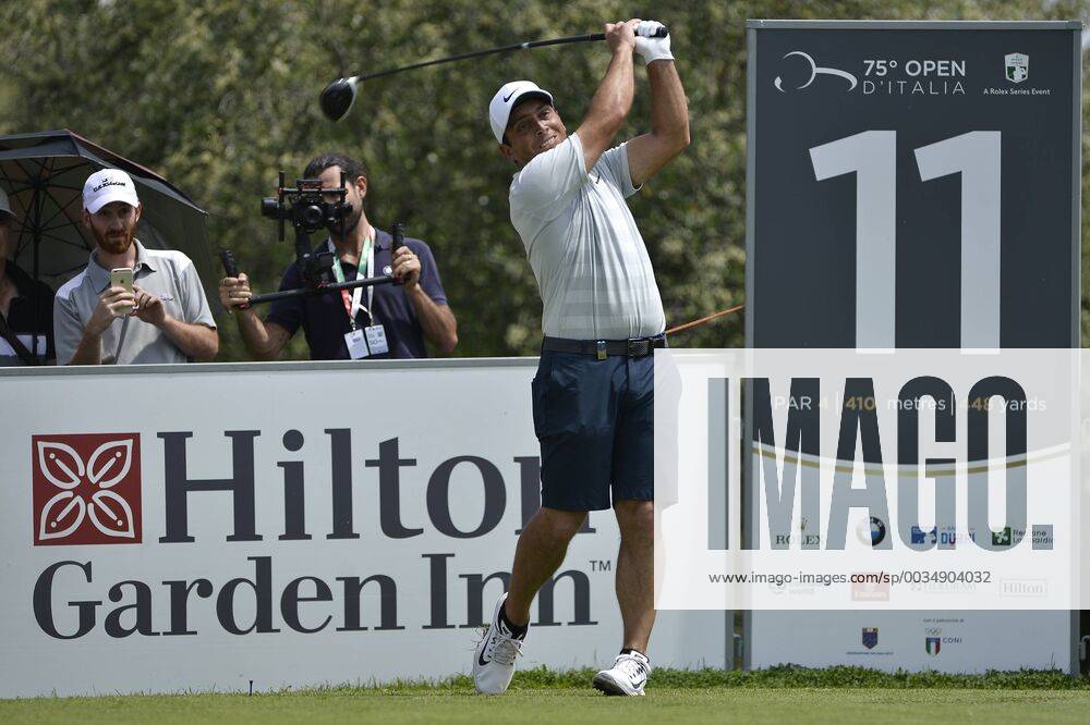 Photo Richard Morgano - LaPresse 30 May 2018 - Brescia (Italy) Golf Garda Golf - Soiano del Garda 75& xb0; Open D Italia Rolex Pro-AM In the pic: Francesco Molinari