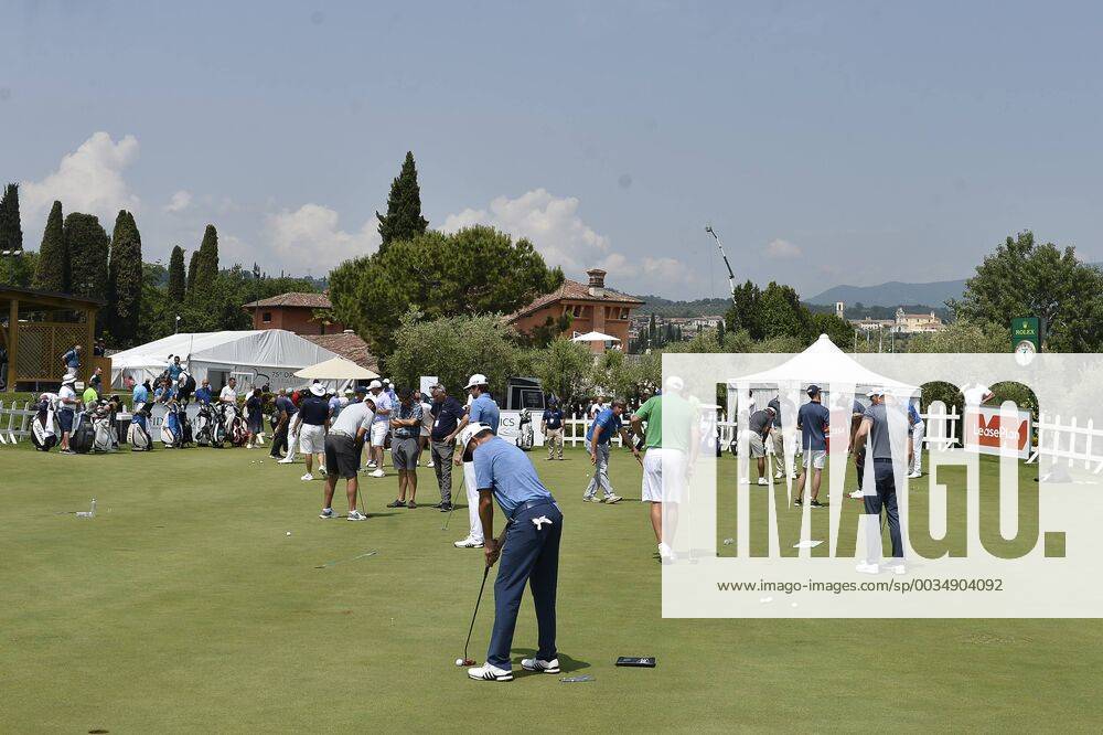 Photo Richard Morgano - LaPresse 30 May 2018 - Brescia (Italy) Golf Garda Golf - Soiano del Garda 75& xb0; Open D Italia Rolex Pro-AM In the pic: allestimenti