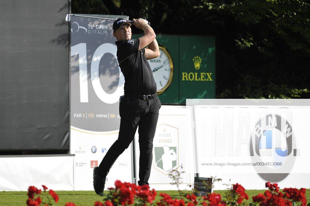 Photo Richard Morgano - LaPresse 28 May 2018 - Brescia (Italy) Golf Garda Golf - Soiano del Garda 75& xb0; Open D Italia Round 1 In the pic: Matt Wallace