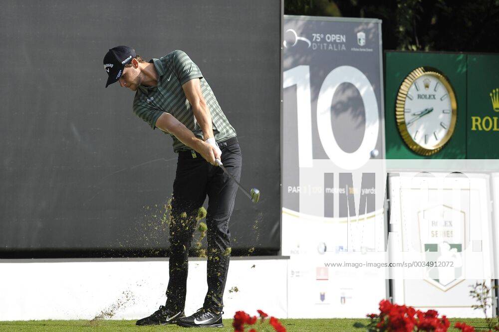 Photo Richard Morgano - LaPresse 28 May 2018 - Brescia (Italy) Golf Garda Golf - Soiano del Garda 75& xb0; Open D Italia Round 1 In the pic: Thomas Pieters