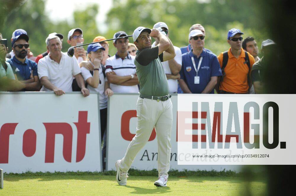 Photo Richard Morgano - LaPresse 28 May 2018 - Brescia (Italy) Golf Garda Golf - Soiano del Garda 75& xb0; Open D Italia Round 1 In the pic: Francesco Molinari