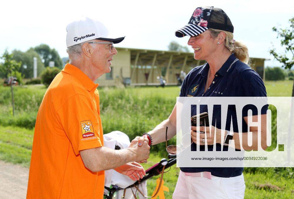 12 Thuringian Charity Open Mühlberg 01 06 2018 Mühlberg 12 Thuringian Charity Open in the picture Franz Beckenbauer and Sandra Kiriasis