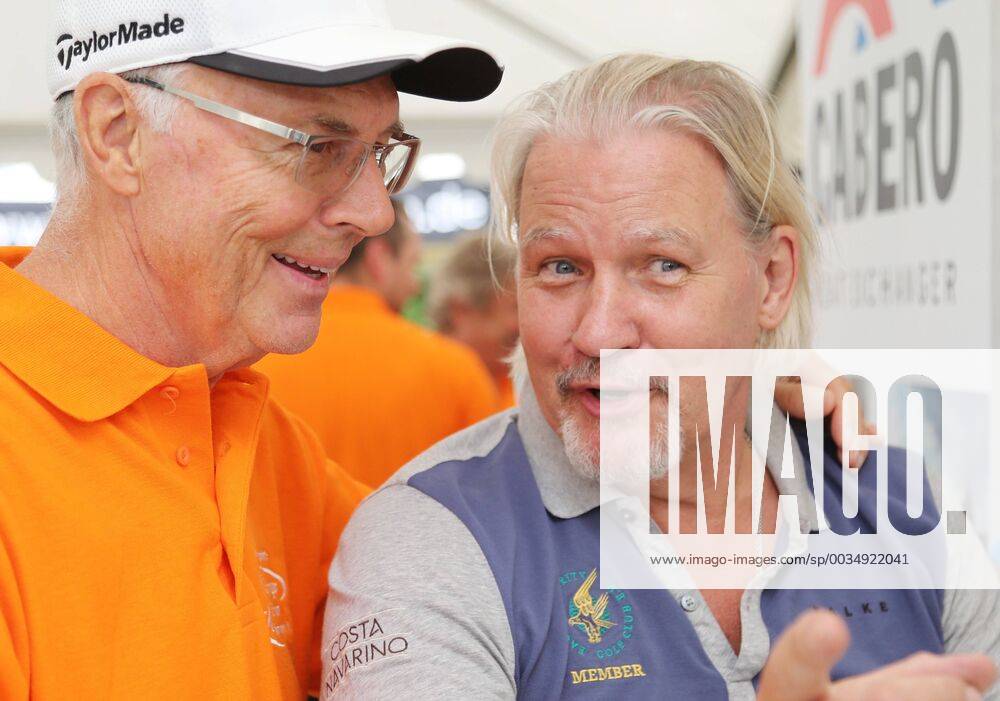 12 Thuringian Charity Open Mühlberg 01 06 2018 Mühlberg 12 Thuringian Charity Open in the picture Franz Beckenbauer and Johnny Logan