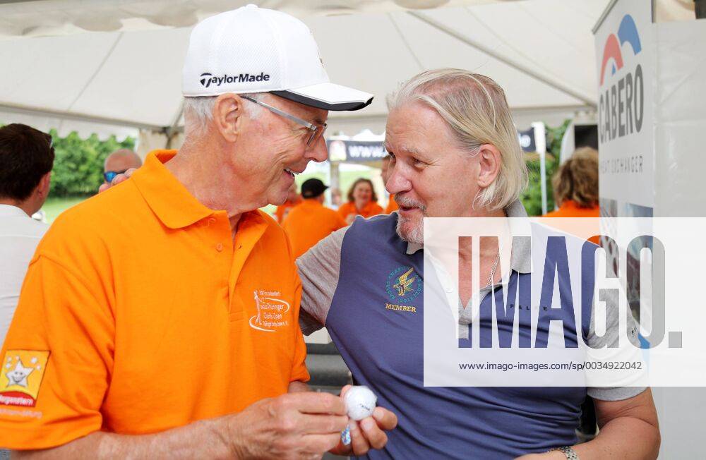 12 Thuringian Charity Open Mühlberg 01 06 2018 Mühlberg 12 Thuringian Charity Open in the picture Franz Beckenbauer and Johnny Logan
