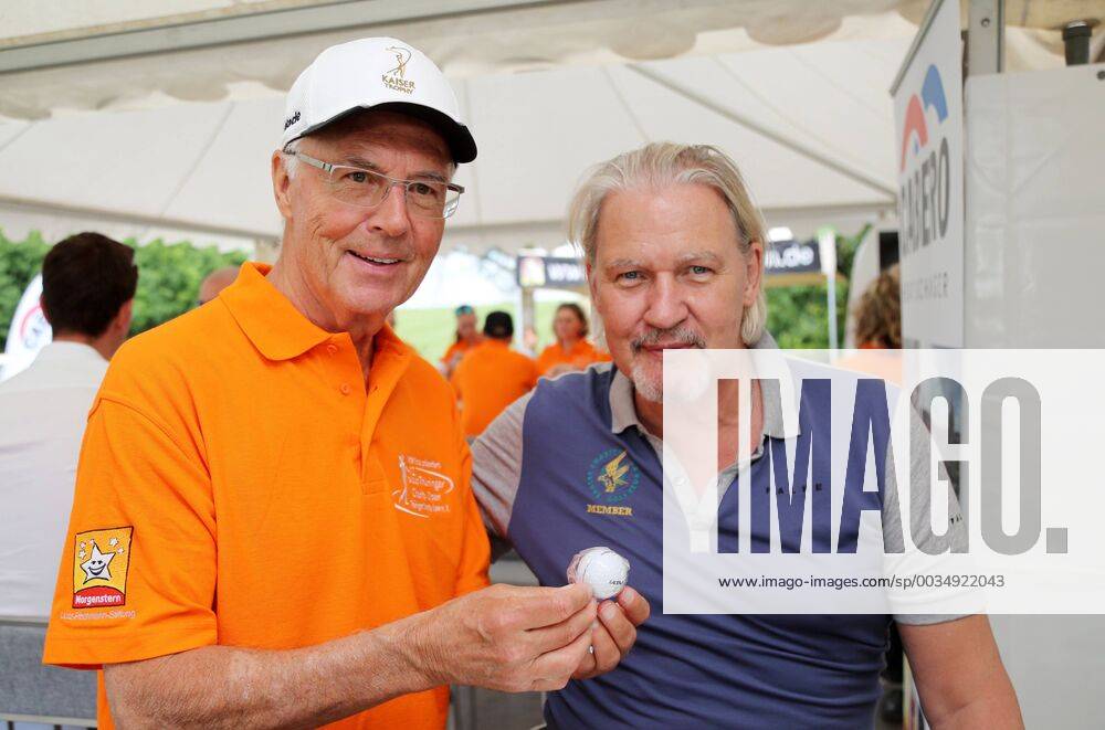 12 Thuringian Charity Open Mühlberg 01 06 2018 Mühlberg 12 Thuringian Charity Open in the picture Franz Beckenbauer and Johnny Logan