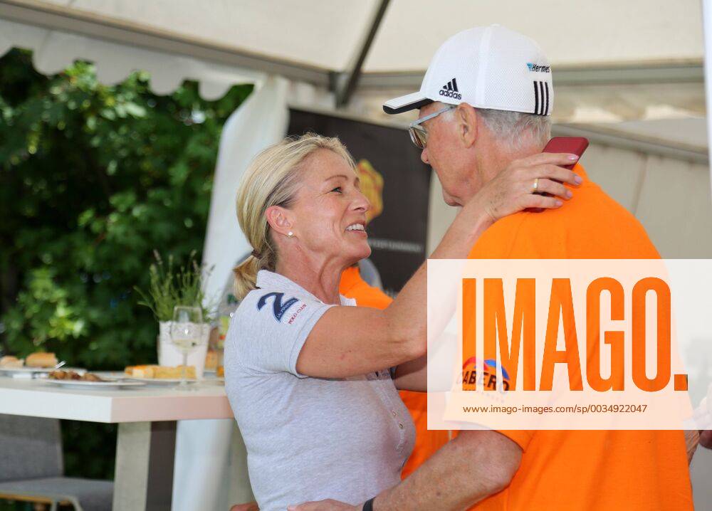 12 Thuringian Charity Open Mühlberg 01 06 2018 Mühlberg 12 Thuringian Charity Open in the picture Franz Beckenbauer and his wife Heidi