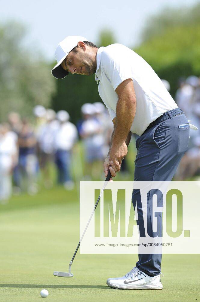 Photo Richard Morgano - LaPresse 03 June 2018 - Brescia (Italy) Golf Garda Golf - Soiano del Garda 75& xb0; Open D Italia Game 4 In the pic: Francesco Molinari