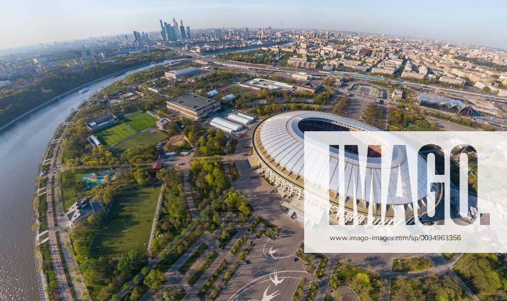 WM 2018 Sportstätte, Olympiastadion Luschniki, Moskau Aerial image of Luzhniki Stadium, Moscow, Russia. AirPanoxLLC