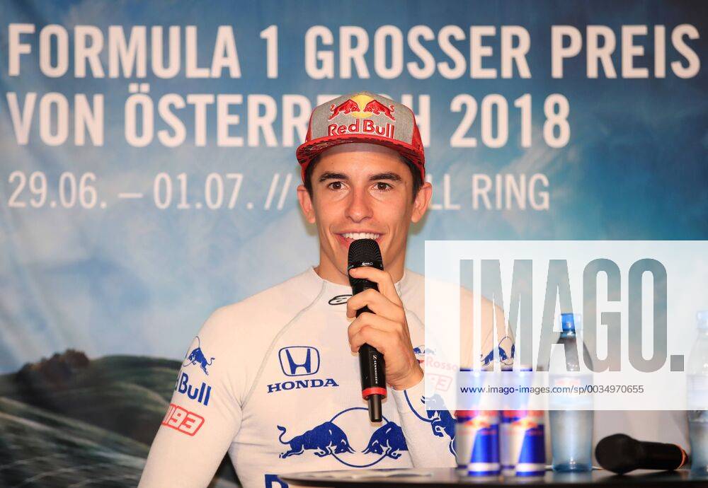FORMULA 1 - Marc Marquez SPIELBERG,AUSTRIA,05.JUN.18 - MOTORSPORTS, FORMULA 1 - Red Bull Ring, Marc Marquez, press conference PK Pressekonferenz Image shows Marc Marquez (ESP). GEPAxpictures Buehner