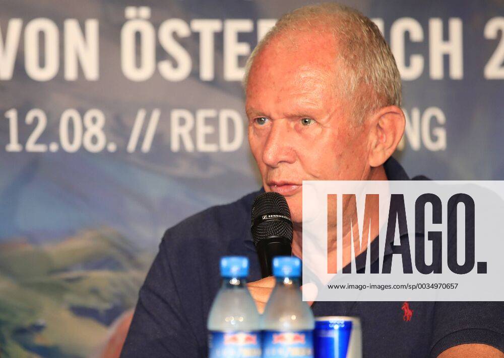FORMULA 1 - Marc Marquez SPIELBERG,AUSTRIA,05.JUN.18 - MOTORSPORTS, FORMULA 1 - Red Bull Ring, Marc Marquez, press conference PK Pressekonferenz Image shows motorsport consultant Helmut Marko (Red Bull Racing). GEPAxpictures Buehner