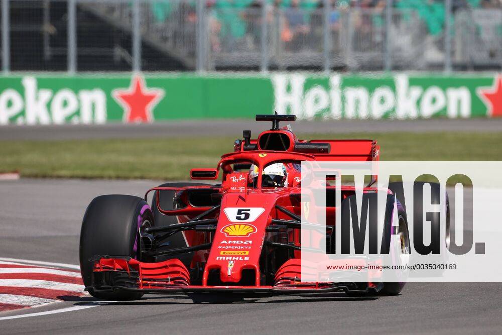 Photo4 LaPresse 08 06 2018 Montreal, Canada Grand Prix Formula One Canada 2018 In the pic: free Practice 1, Sebastian Vettel (GER) Scuderia Ferrari SF71H