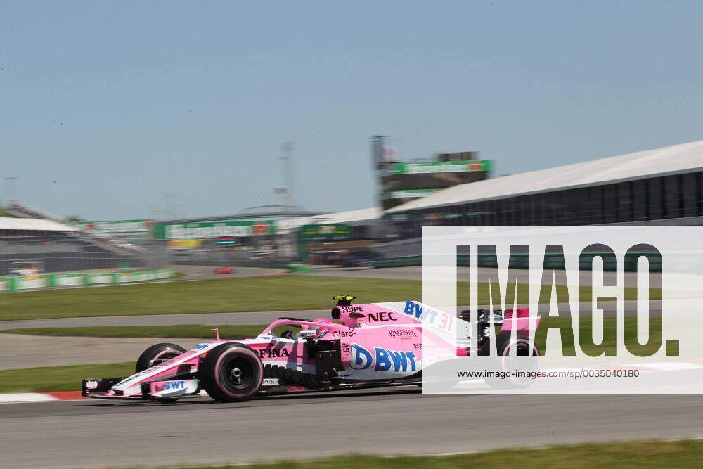 Photo4 LaPresse 08 06 2018 Montreal, Canada Grand Prix Formula One Canada 2018 In the pic: free Practice 1, Esteban Ocon (FRA) Sahara Force India F1 VJM11