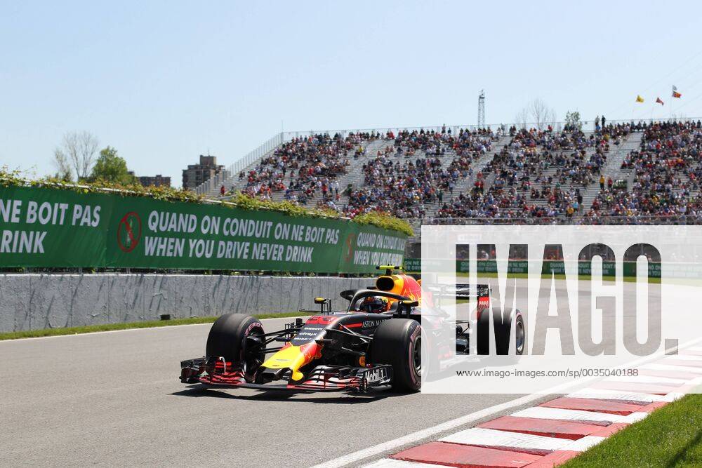 Photo4 LaPresse 08 06 2018 Montreal, Canada Grand Prix Formula One Canada 2018 In the pic: free Practice 1, Max Verstappen (NED) Red Bull Racing RB14