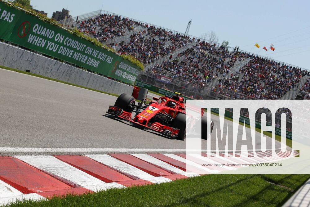 Photo4 LaPresse 08 06 2018 Montreal, Canada Grand Prix Formula One Canada 2018 In the pic: free Practice 1, Kimi Raikkonen (FIN) Scuderia Ferrari SF71H