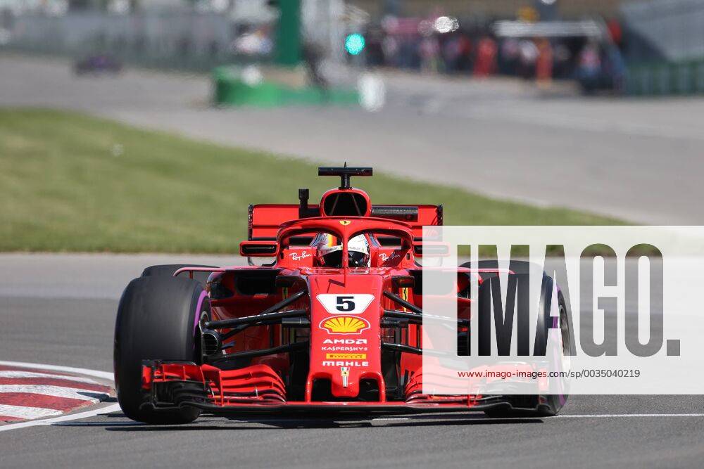 Photo4 LaPresse 08 06 2018 Montreal, Canada Grand Prix Formula One Canada 2018 In the pic: free Practice 1, Sebastian Vettel (GER) Scuderia Ferrari SF71H