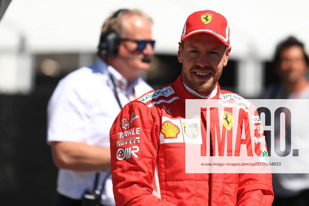 9th June 2018, Circuit Gilles-Villeneuve, Montreal, Canada; Canadian Formula One Grand Prix, qualification; Scuderia Ferrari, Sebastian Vettel takes pole ActionPlus12035022 Octane