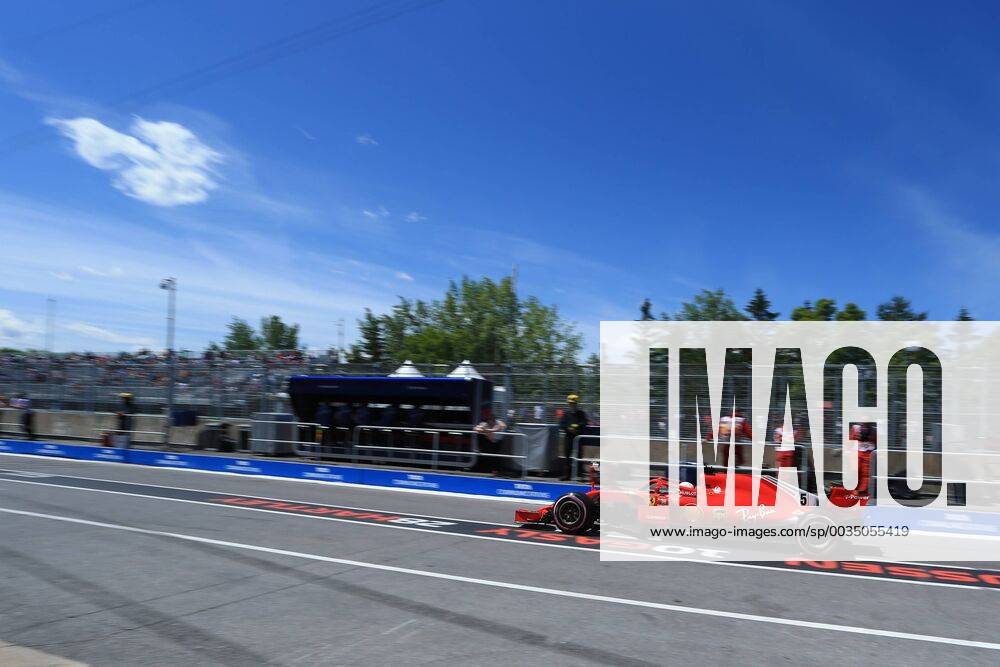 9th June 2018, Circuit Gilles-Villeneuve, Montreal, Canada; Canadian Formula One Grand Prix, qualification; Scuderia Ferrari, Sebastian Vettel ActionPlus12035111 Octane