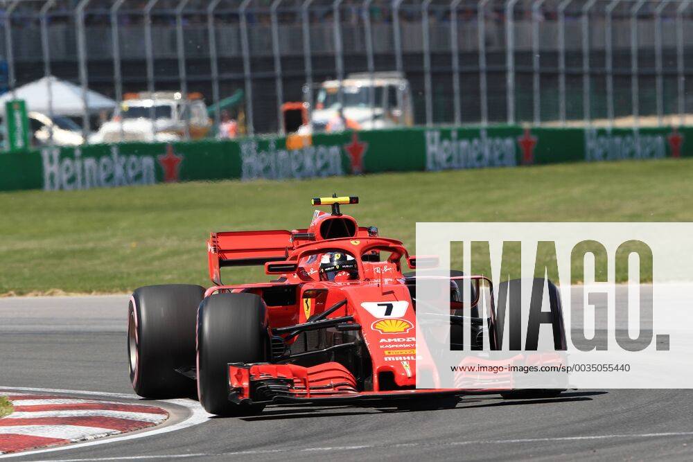 9th June 2018, Circuit Gilles-Villeneuve, Montreal, Canada; Canadian Formula One Grand Prix, qualification; Scuderia Ferrari, Kimi Raikkonen ActionPlus12035132 Octane