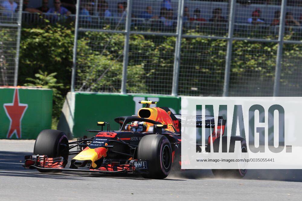 9th June 2018, Circuit Gilles-Villeneuve, Montreal, Canada; Canadian Formula One Grand Prix, qualification; Aston Martin Red Bull Racing TAG Heuer; Max Verstappen ActionPlus12035133 Octane