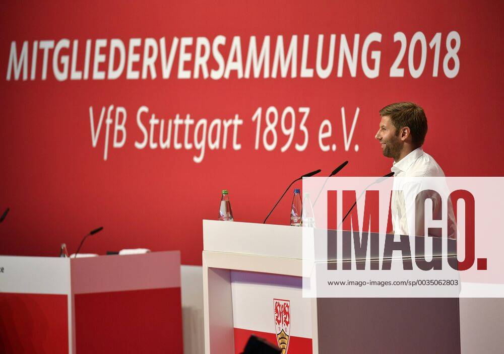 Thomas Hitzlsperger VfB Stuttgart Member of the Presidium VfB Stuttgart Annual General Meeting 2018 Football Bundesliga Men GER Stuttgart Scharrena 10 06 2018 VfB Stuttgart Annual General Meeting 2018