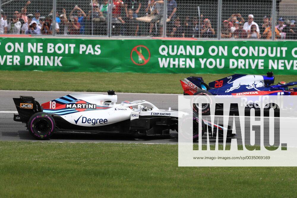 10th June 2018, Circuit Gilles-Villeneuve, Montreal, Canada; Canadian Formula One Grand Prix, race day; Williams Martini Racing; Lance Stroll ActionPlus12035541 Octane