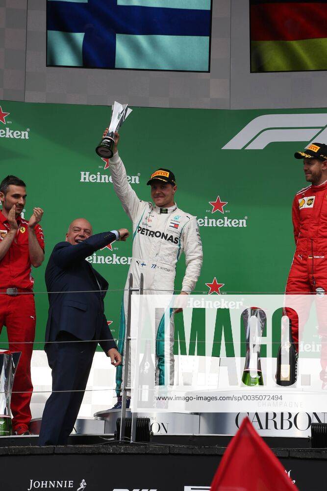 Photo4 LaPresse 10 06 2018 Montreal, Canada Grand Prix Formula One Canada 2018 In the pic: the podium, 2nd place Valtteri Bottas (FIN) Mercedes AMG F1 W09