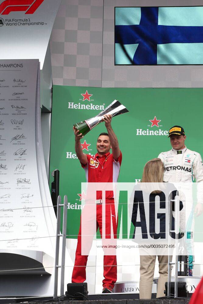 Photo4 LaPresse 10 06 2018 Montreal, Canada Grand Prix Formula One Canada 2018 In the pic: the podium, Scuderia Ferrari Team Representative