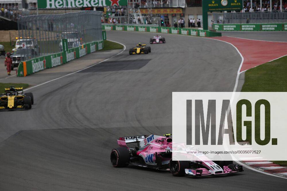 Photo4 LaPresse 10 06 2018 Montreal, Canada Grand Prix Formula One Canada 2018 In the pic: race, Esteban Ocon (FRA) Sahara Force India F1 VJM11