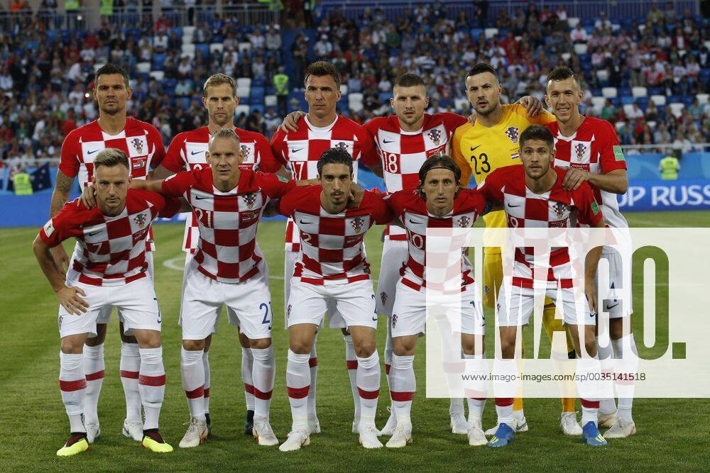 Futbol, Croacia vs Nigeria Copa Mundial de Rusia 2018 El equipo de Croacia posa para los fotografos antes del partido del grupo D contra Nigeria disputado en el estadio Kalingrad de Kalingrad, Rusia. 16 06 2018 Andres Pina Photosport Football, Croatia vs Nigeria World Cup Russia 2018 Croatia s team pose for photographers prior to the group D football match against Nigeria held at the Kalingrad stadium in Kalingrad, Russia. 16 06 2018 Andres Pina Photosport Croacia vs Nigeria, mundial de Rusia 2018