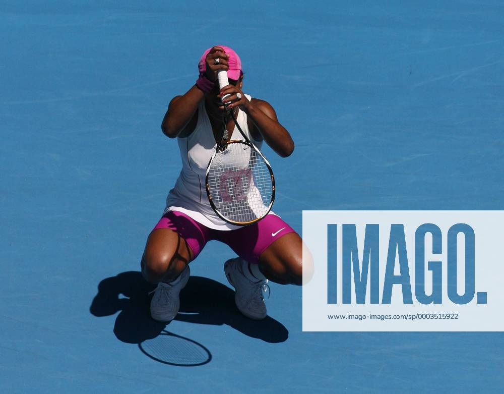 Serena Williams (USA) enttäuscht Tennis Damen Australian Open 2008, Grand Slam, WTA Tour, Einzelbild Melbourne Tennis Damen Australian Open 2008, Grand Slam, WTA Tour, Einzelbild Melbourne