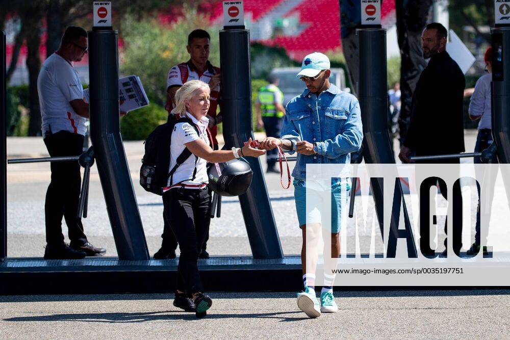 Lewis Hamilton Mercedes AMG Petronas Formula One team arrives at the Grand Prix of France 2018 Race Motorsport Formula 1 21 06 2018 French Grand Prix 2018 Race Motorsport Formula 1 21 06 2018 Le Castellet