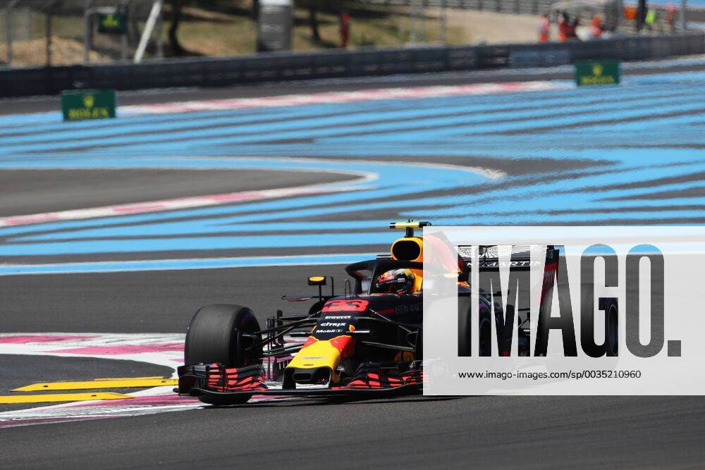 Photo4 LaPresse 22 06 2018 Paul Ricard, France Grand Prix Formula One France 2018 In the pic: free practice 1, Max Verstappen (NED) Red Bull Racing RB14