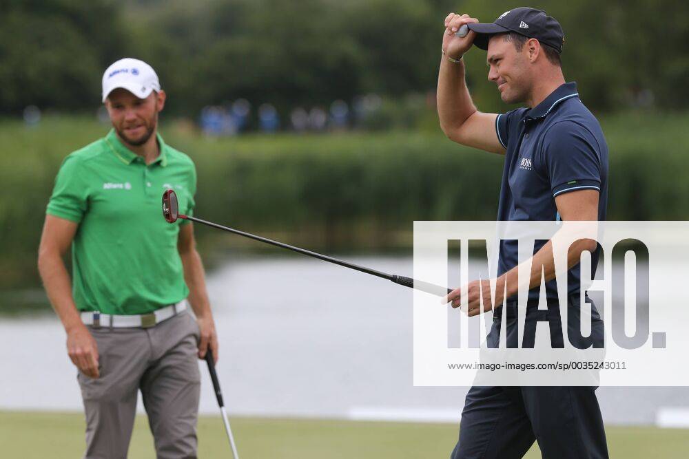 Martin Kaymer GER plays for the winner with the last put to birdie on hole 18 he saves the 2nd place Emotion Relief 2nd place in the background Maximilian Kieffer GER 4 Day 30 BMW International Open Golf Golf Open Good Lärchenhof Cologne 24 06 2018 BMW International Open Golf Cologne