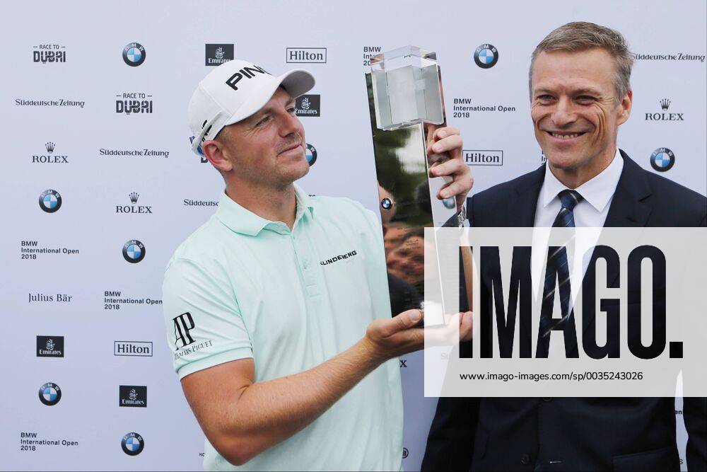 Winner Matt Wallace GB with the winners trophy Winner 1 Place 4 Day 30 BMW International Open Golf Open Golf Lärchenhof Cologne 24 06 2018 BMW International Open Golf Cologne