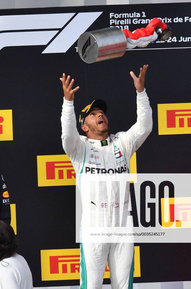 Lewis Hamilton Mercedes Grand Prix formula 1 GP France Paul Ricard 24 06 2018 Photo mspb Jerry Andre Podium Lewis Hamilton Formula 1 GP France 2018